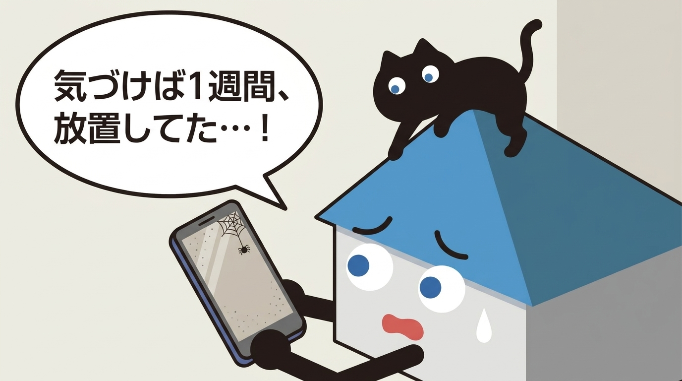 スマホの物件検索を1週間放置してしまったキャンバ君